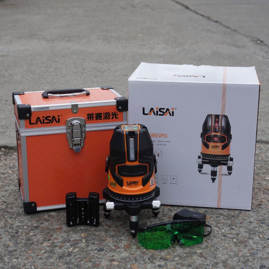 Máy cân bằng laser 5 tia xanh LAISAI LSG686SPD